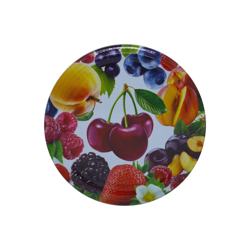 Metaliniai dangteliai „Vaisių asorti” (20vnt)