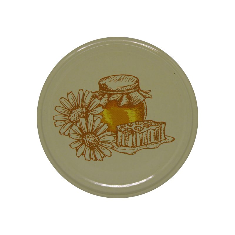 Metalinai dangteliai „Močiutės medus”