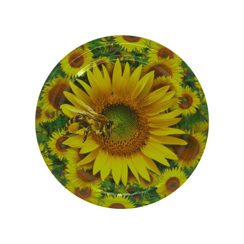 Metaliniai dangteliai „Saulėgrąža II” (10vnt)