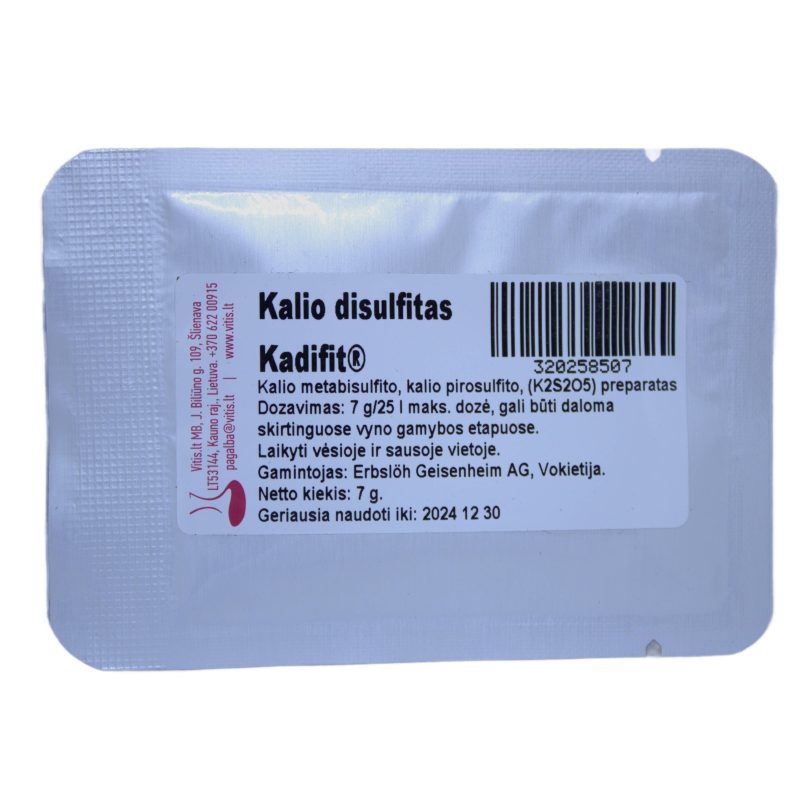 Kadifit® Erbslöh grynas kalio disulfito preparatas