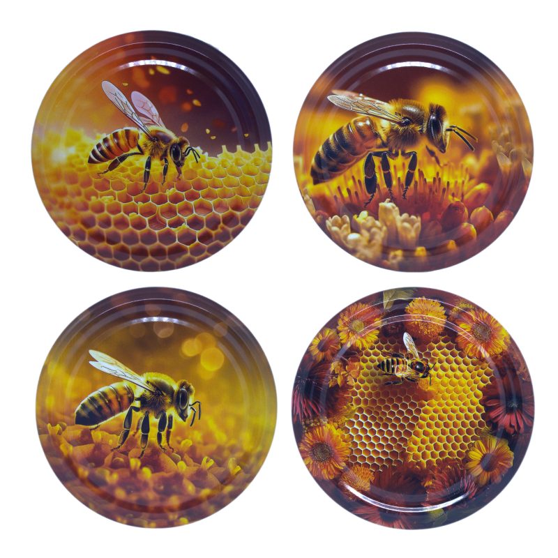 Metaliniai dangteliai „Bičių MIX”