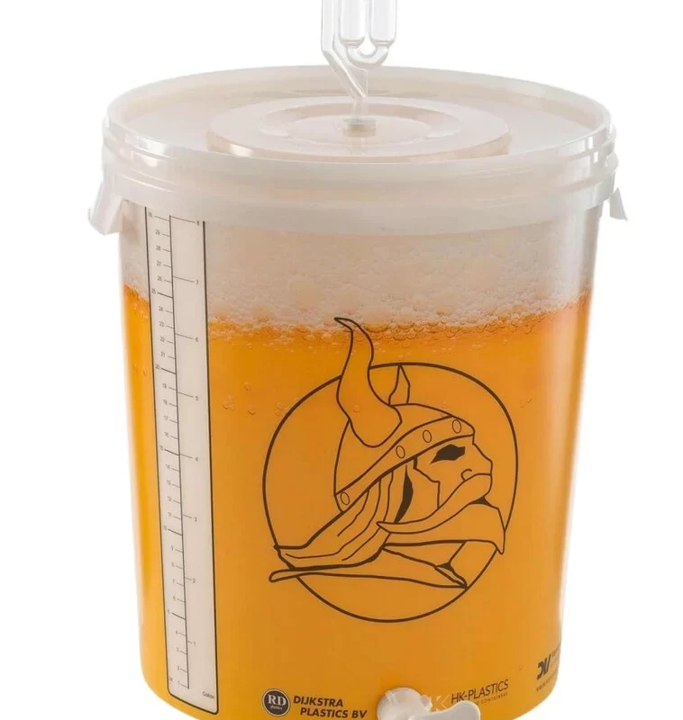 Plastikinis fermentacijos kibiras VIKING 30L su dangčiu ir kraneliu