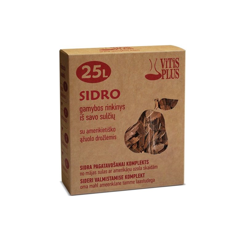 Sidro gamybos rinkinys iš savo sulčių