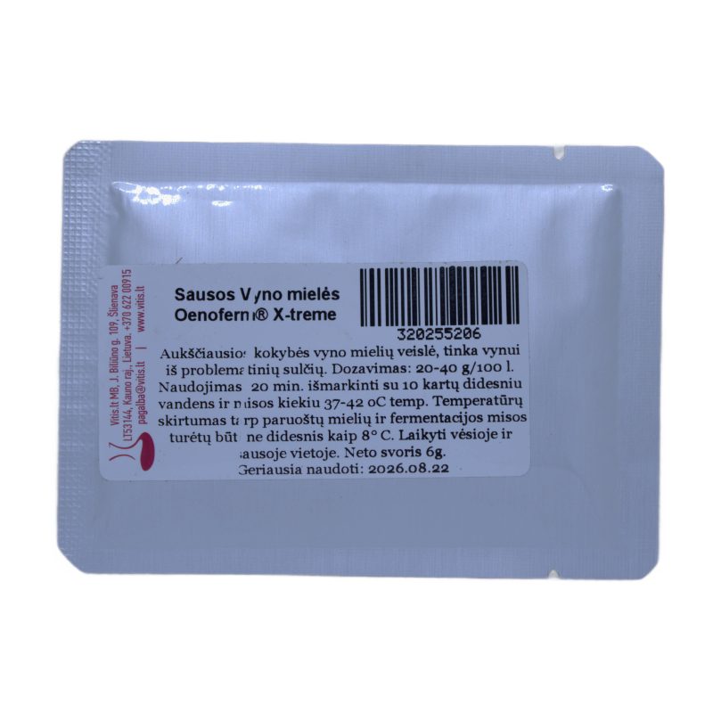 Sausos vyno mielės X-treme F3 Erbslöh