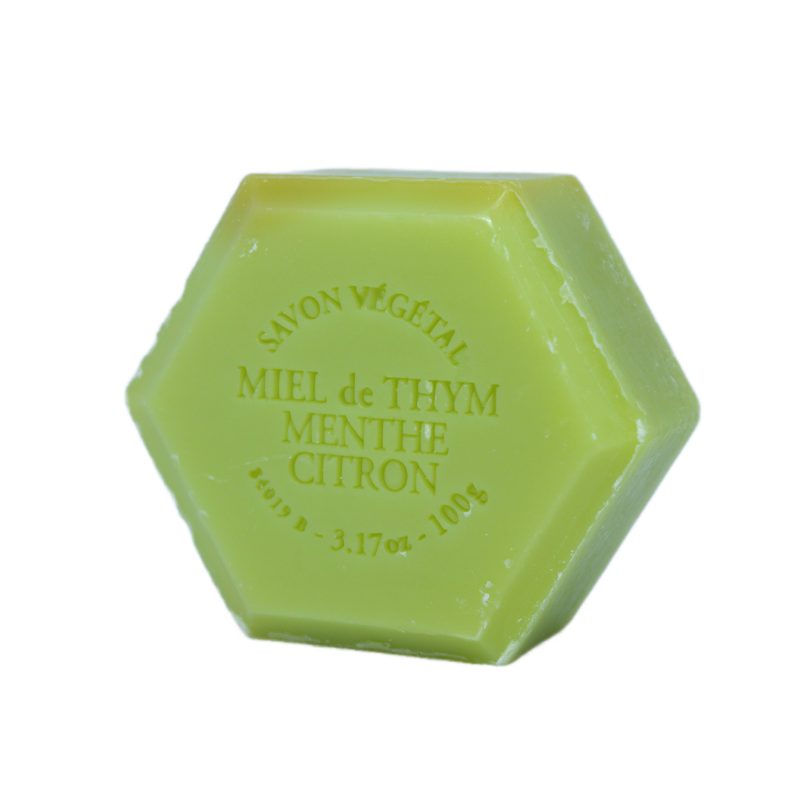 Muilas su čiobrelių medumi, citrina ir pipirmėte