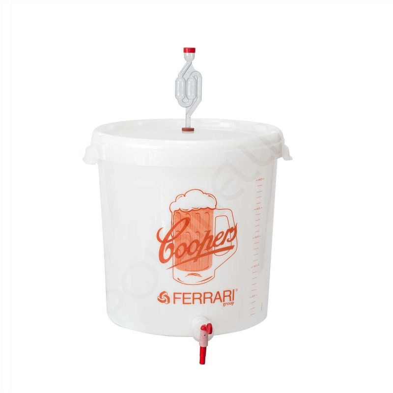 Ferrari plastikinio fermentacijos kibiro rinkinys, 30 ltr