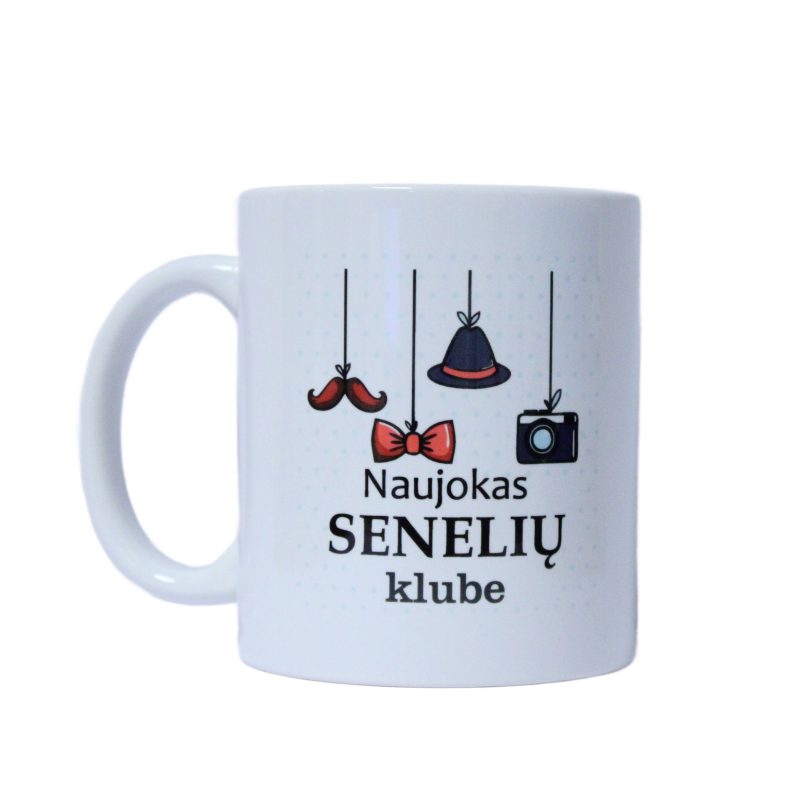 Puodelis su užrašu