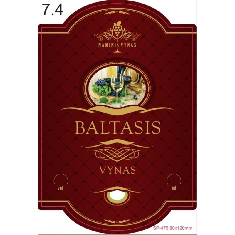 Etiketė BORDO Baltasis vynas