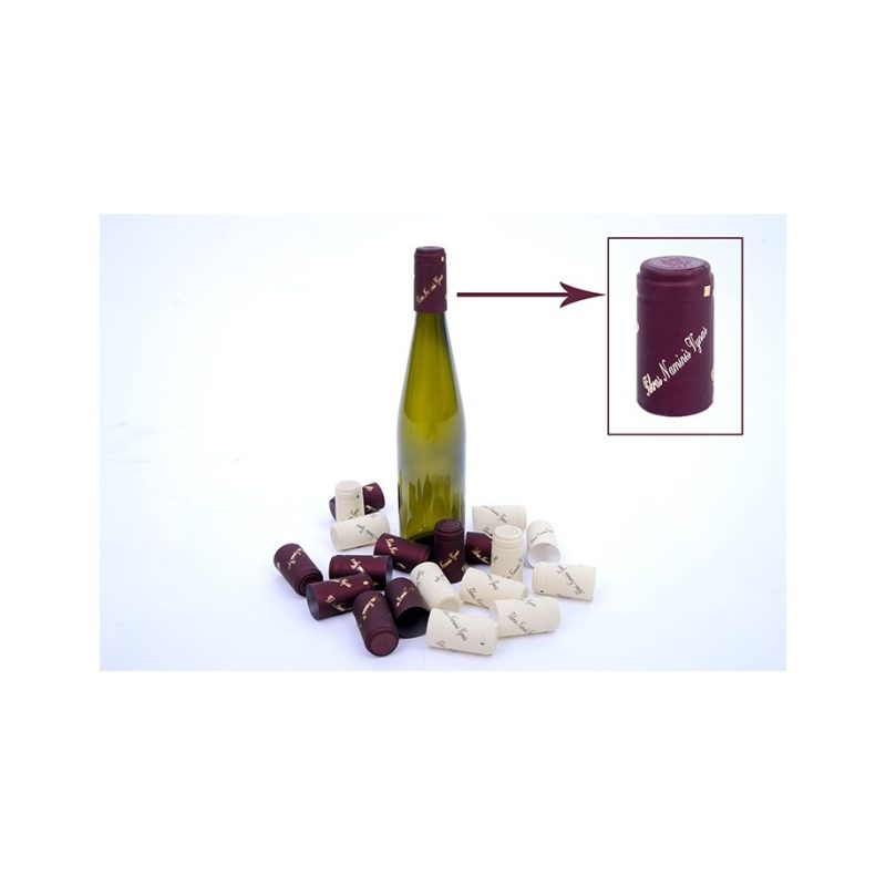 Termokapsulės vynui BORDO (Metalik) su užrašu TIKRAS NAMINIS VYNAS 30vnt
