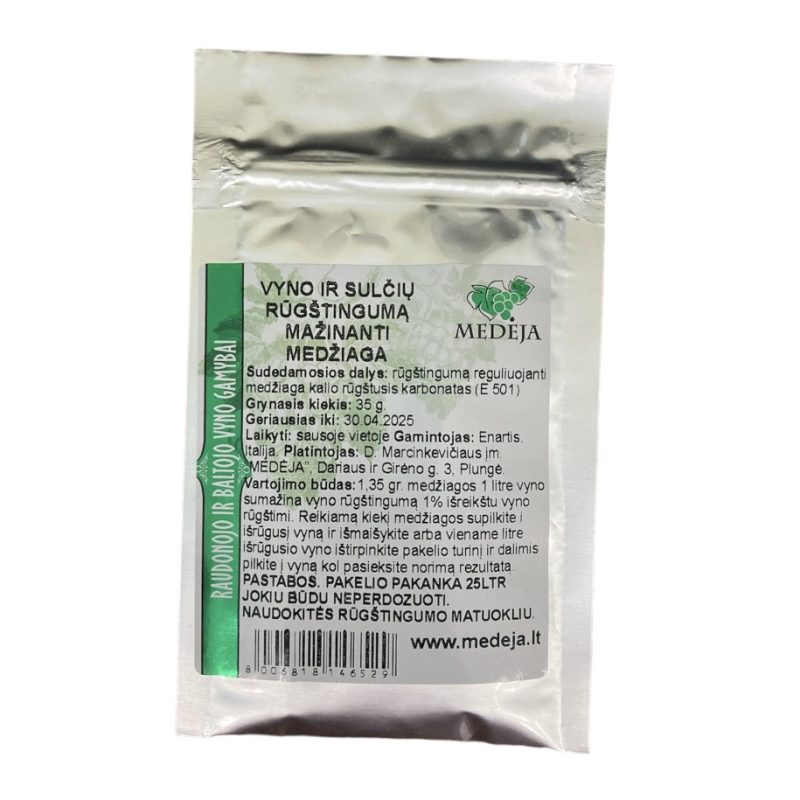 Nurūgštintojas KALIO BIKARBONATAS – 35g