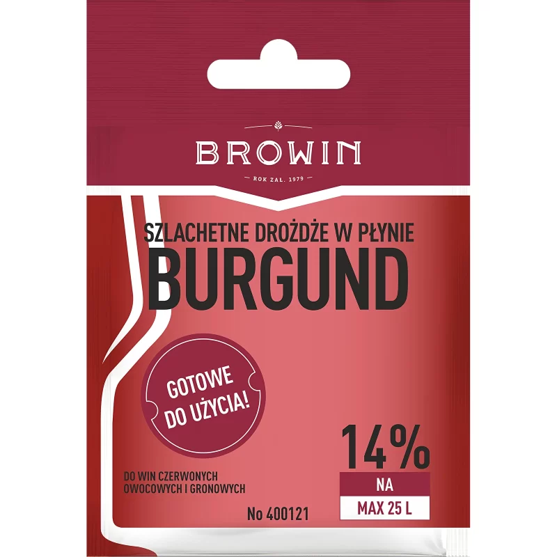 Skystos vyno mielės be auginimo BURGUND 20ml
