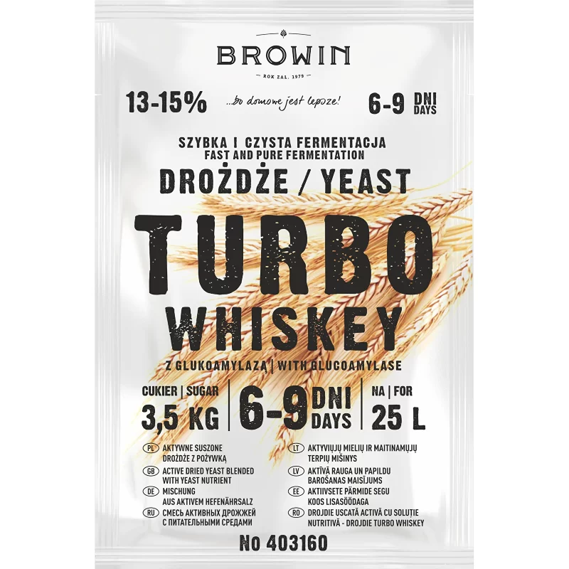 Turbo Whisky distiliavimo mielės, 23 g