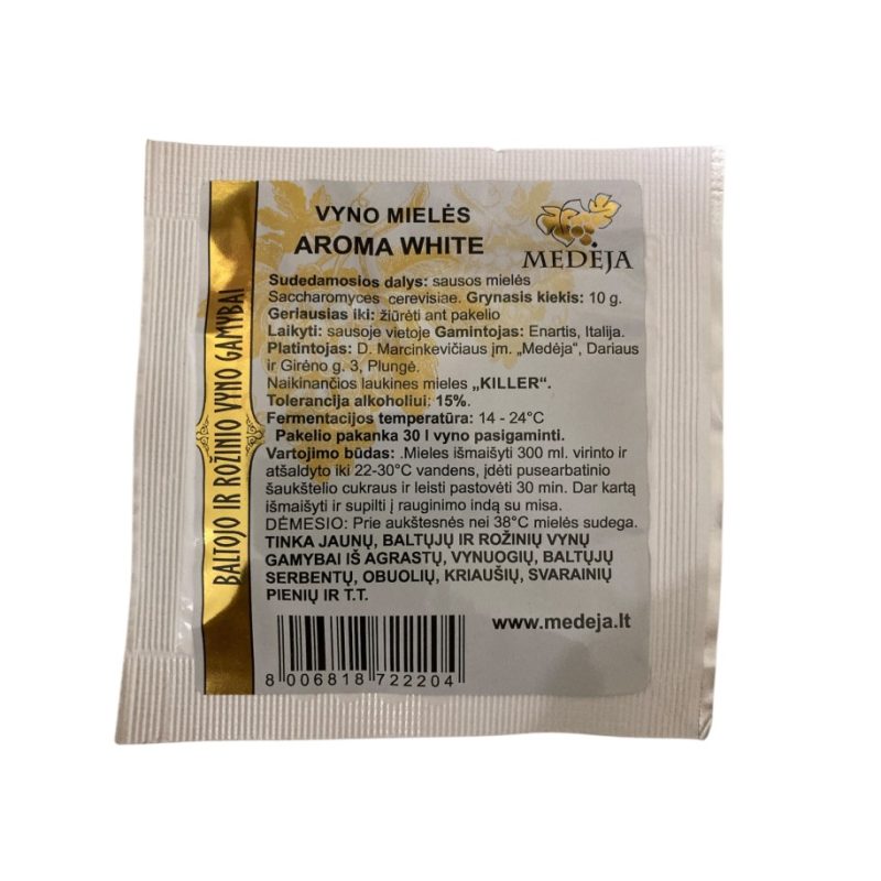 Vyno mielės AROMA WHITE