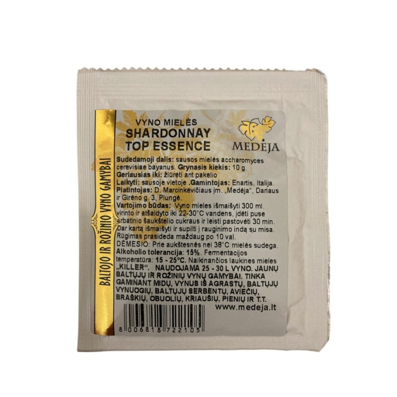 Vyno mielės SHARDONNAY-TOP ESSENCE