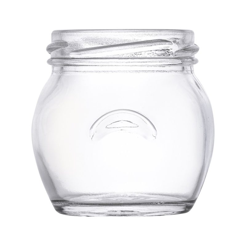 Stiklainis su auselėmis 106ml + 53mm dangtelis