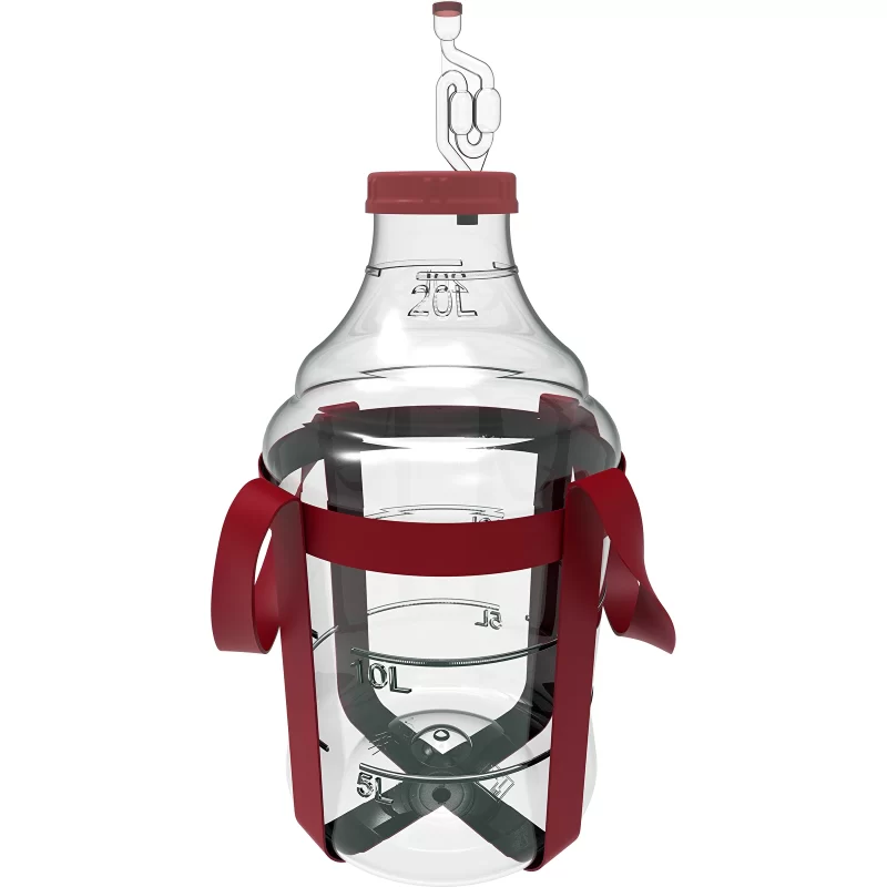 Plastikinis vyno indas su diržais Demijohn Browin 20L