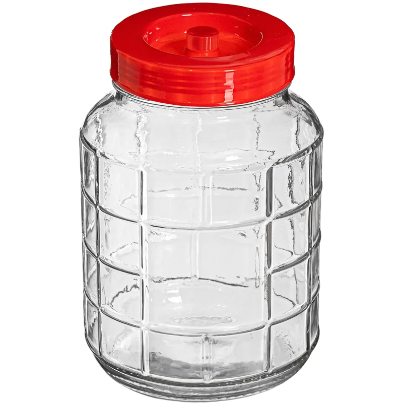 Universalus 10 litrų stiklainis su anga oro vožtuvui