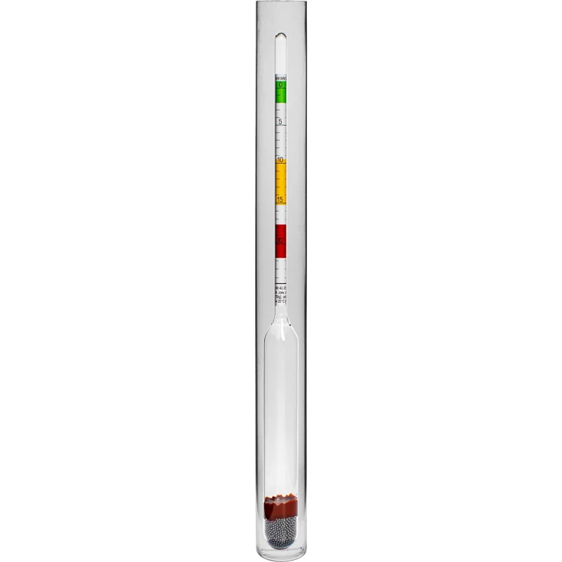 Vinometras (cukraus matuoklis) plastikiniame mėgintuvėlyje
