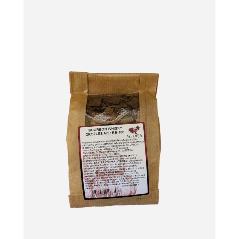 Ąžuolo drožlės BOURBON WHISKY DROŽLĖS 100g