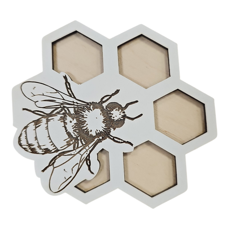 Medinis padėkliukas su bite