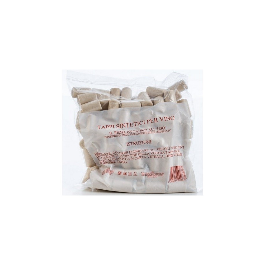Sintetiniai vyno butelių kamščiai 23*38