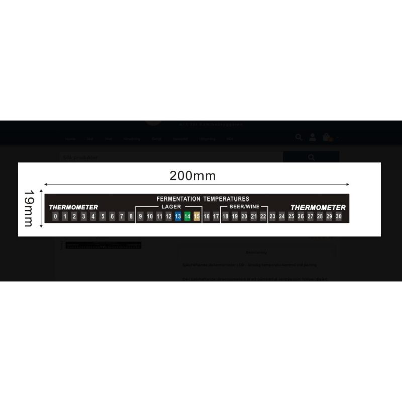 Skystųjų kristalų temperatūros matuoklis 0-30˚C