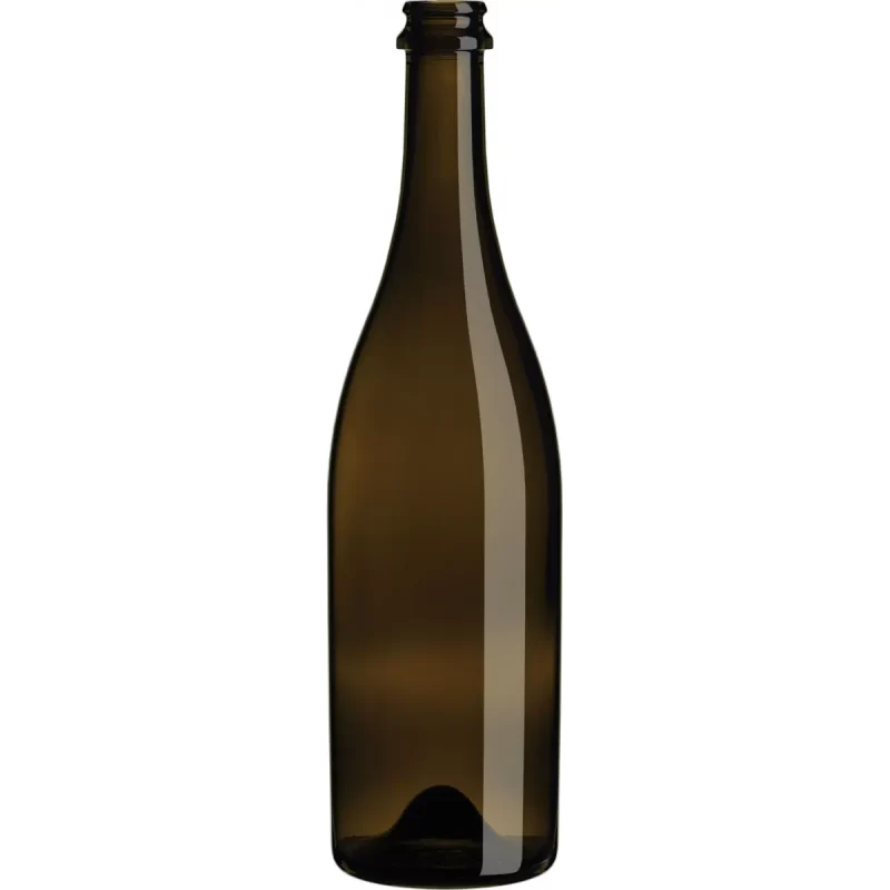 Stiklinis butelis SPARKLING 750 ml, rudas, 8 buteliai